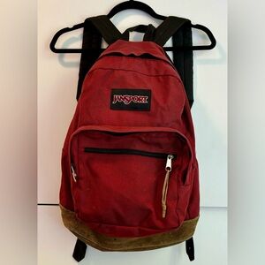 Crimson Red Jansport Backpack 28 L